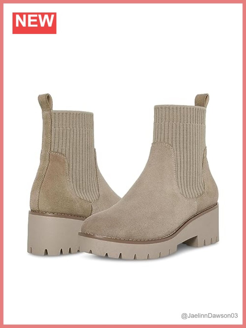 Waterproof Leather Ankle Bootie 2 1/4 Inch Heel Pull-On Round Toe